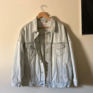Oversized-fit denim jacket from Crybaby